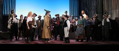 Szenenfoto der Premiere von "Die Banditen"